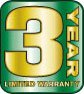 3 Year Limited Warranty