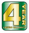 4 Year Limited Warranty